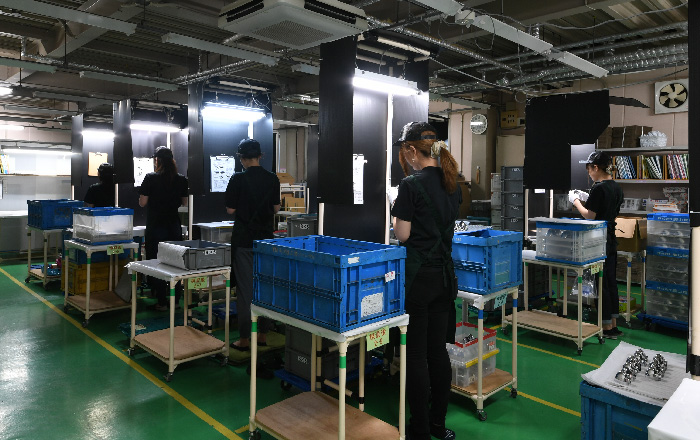 製品組立場の写真